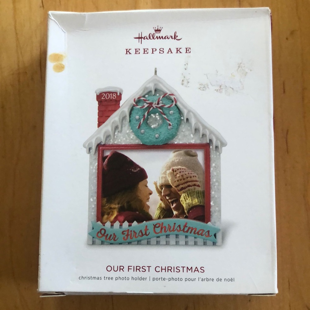 Hallmark keepsake ornament: our first Christmas together 2018 photo holder